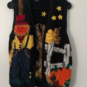 Knitted Halloween Vest by Eagle's Eye